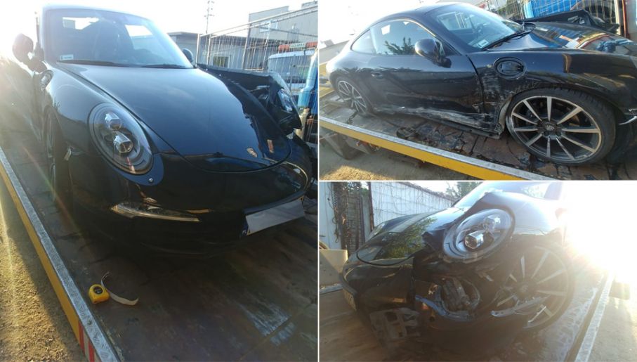 Pracownik myjni ukradł klientowi Porsche i je rozbił tvp