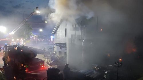 Пажар у рэстарацыі ў Гдыні