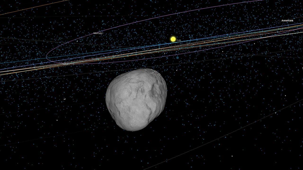 Asteroida 1994 PC1 na wizualizacji NASA (fot. NASA)