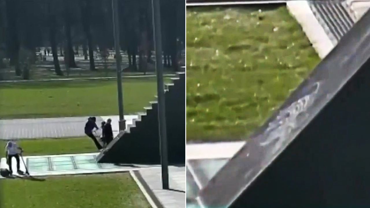 Policja publikuje nagranie z incydentu przed pomnikiem smoleńskim (fot. TT/Policja Warszawa) Policja publikuje nagranie z incydentu przed pomnikiem smoleńskim (fot. TT/Policja Warszawa)