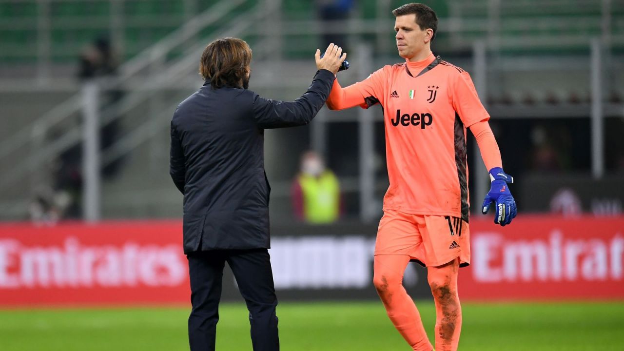 Andrea Pirlo i Wojciech Szczęsny (fot. Getty)