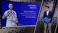 "Ekstraklasa w liczbach". Hat-trick Jesusa Jimeneza (fot. TVP)