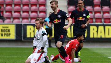 Timo Werner po strzeleniu gola (fot. Getty Images)
