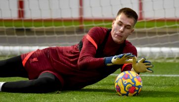 Jakub Ojrzyński może wkrótce zmienić klub. Bramkarz Liverpoolu był ostatnio na testach w GKS-ie Katowice (fot: Getty)