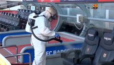 Barcelona-Leganes, Camp Nou zdezynfekowane (fot. SNTV)
