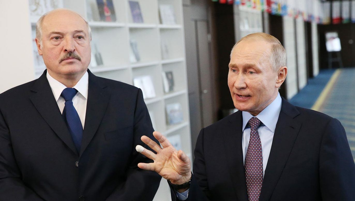 Alaksandr Łukaszenka i Władimir Putin (fot.  Mikhail Svetlov/Getty Images)