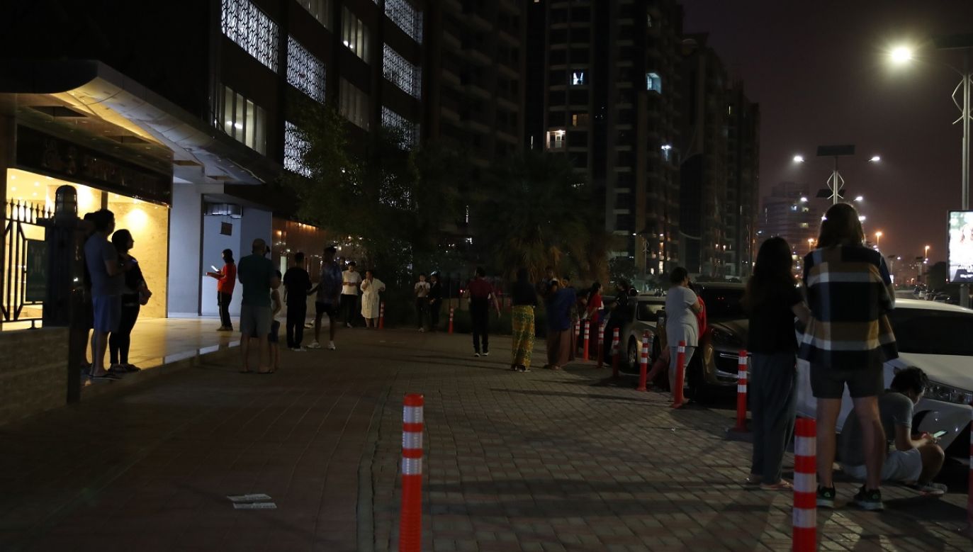 Wstrząsy były odczuwalne także w Dubaju (fot. PAP/EPA/Ali Haider)