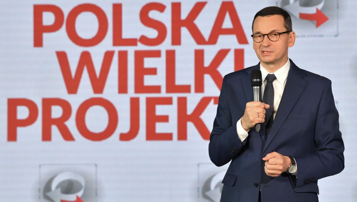 Mateusz Morawiecki wziął w piątek udział w X Kongresie Polska Wielki Projekt (fot. PAP/Radek Pietruszka)