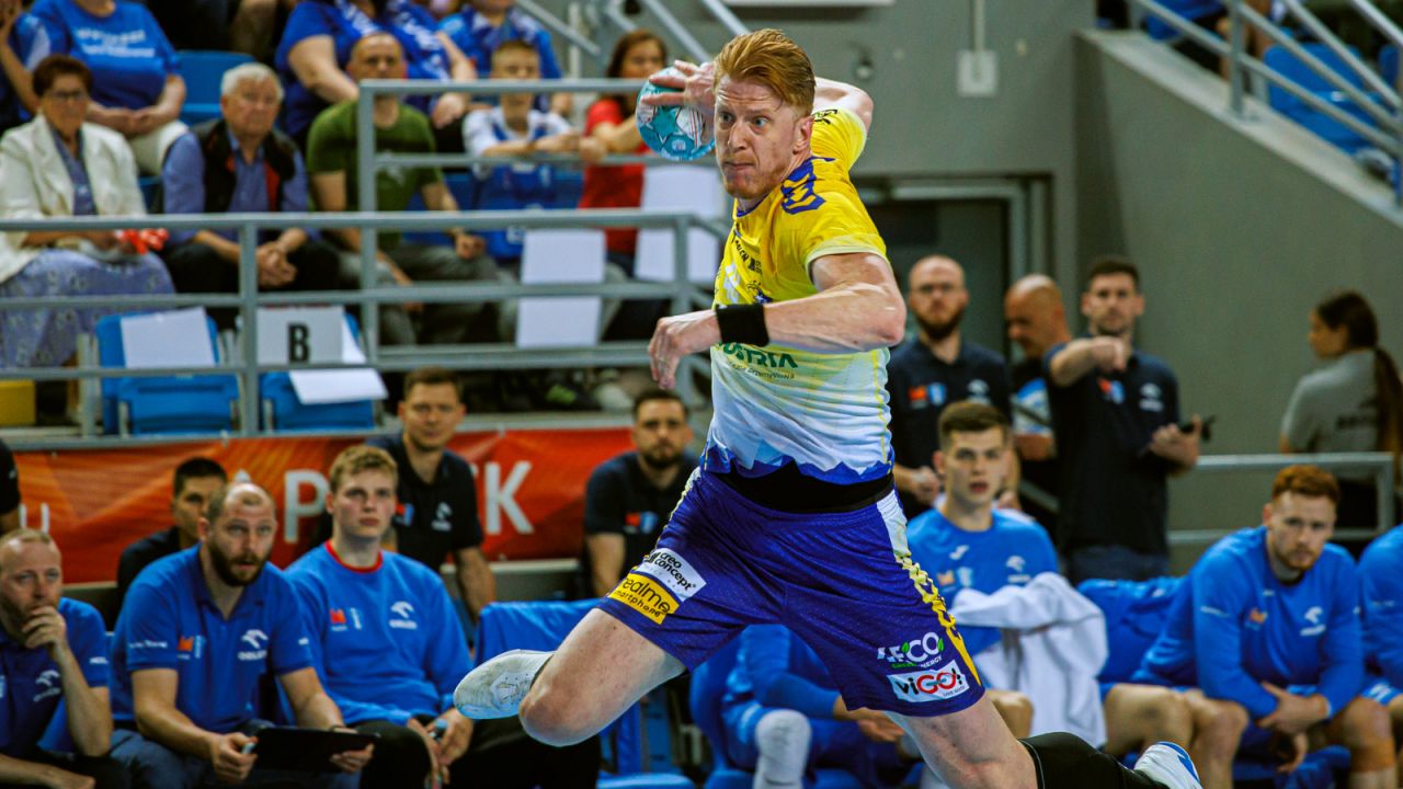 Tomasz Gębala podczas pierwszego meczu finałowego Orlen Superligi (fot. Orlen Superliga)