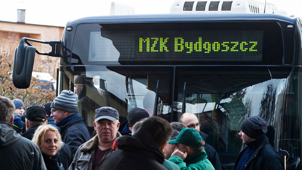 W Bydgoszczy z powodu strajku nie kursują tramwaje i większość autobusów (fot. Dymitr Kutz/Forum, zdjęcie ilustracyjne)