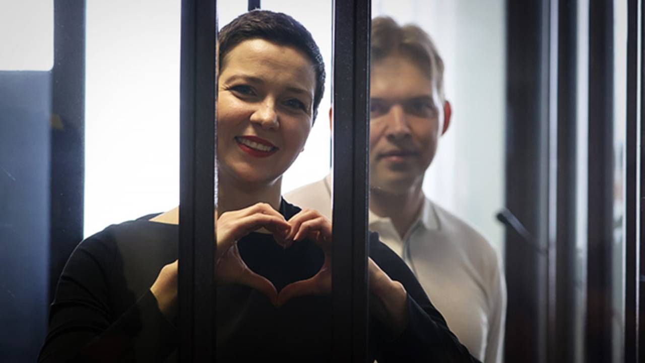 Maryja Kalesnikawa trafiła na intensywną terapię (fot. Biełsat)