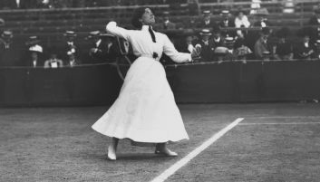Tak wyglądał Wimbledon 114 lat temu (fot. Getty Images) Iga Świątek (fot. Getty Images)