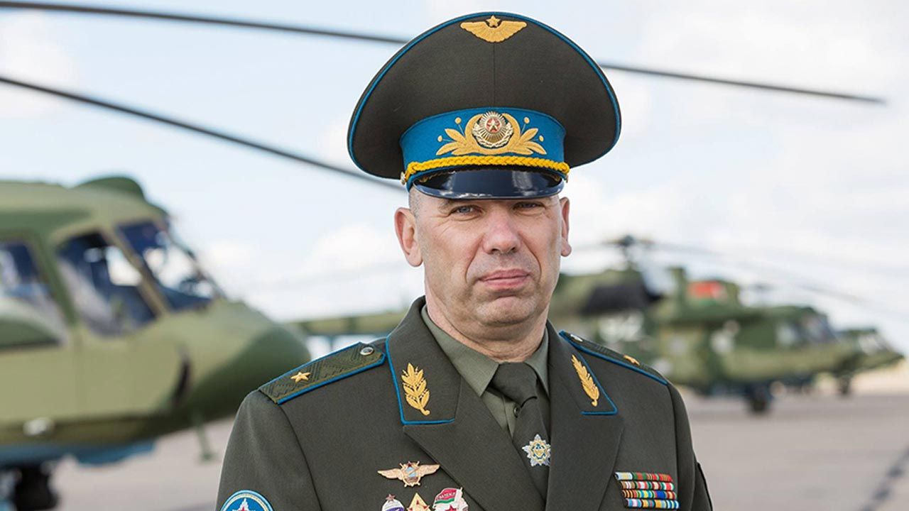 Bielorrusia.  El general Lukashenka está luchando en la guerra de Ucrania del lado de los rusos.  es un piloto francotirador