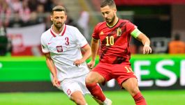 Mateusz Wieteska w meczu z Belgią (fot. PAP/Panoramic)