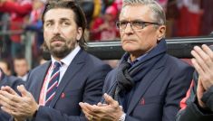 Tomasz Iwan (L) i Adam Nawałka (fot. Getty)