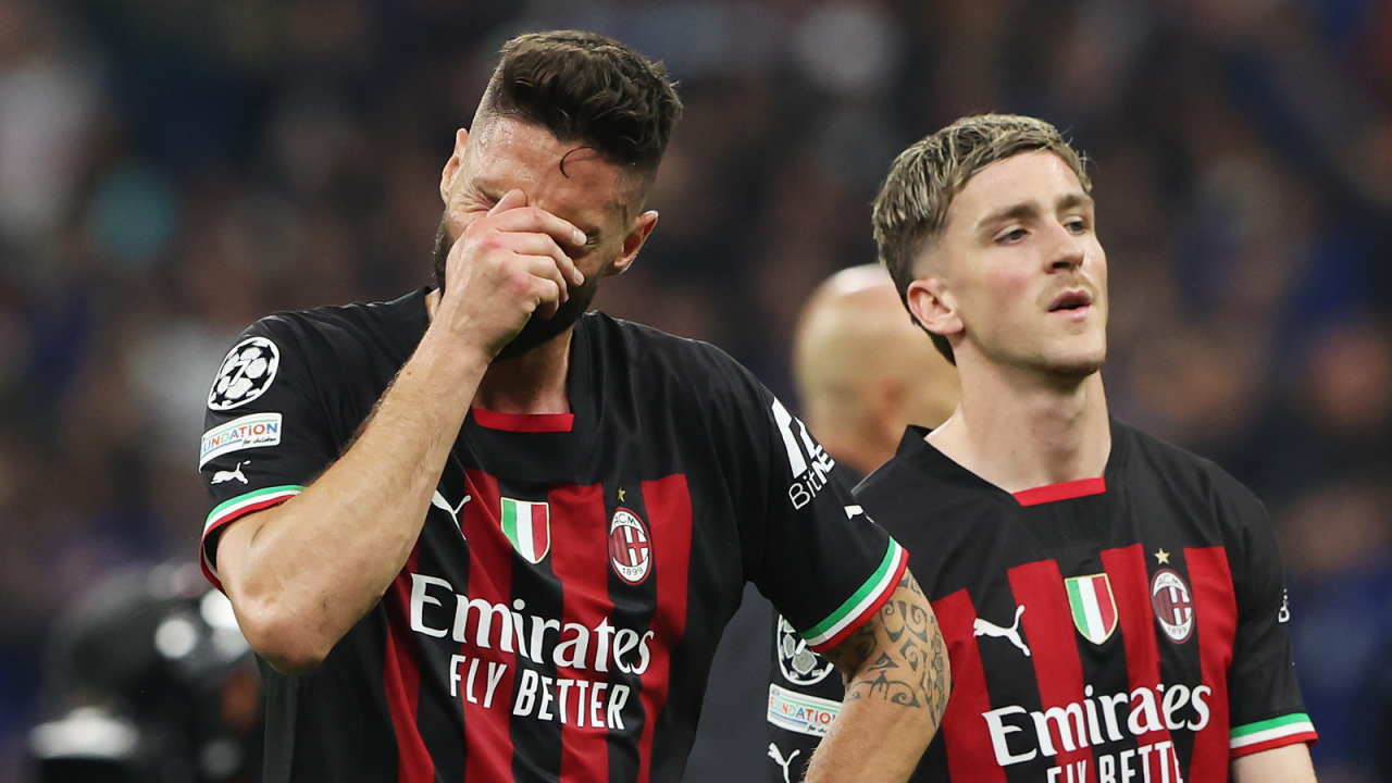 Olivier Giroud nie strzelił gola Interowi od kilku miesięcy (fot. Getty)