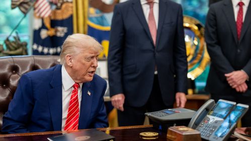 Прэзідэнт ЗША Доналд Трамп у Белым доме