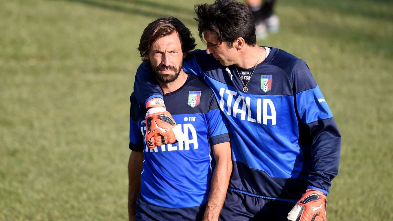 Andrea Pirlo i Gianluigi Buffon (fot. Getty Images)