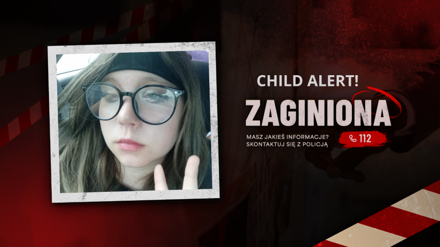 Policja uruchomiła system Child Alert w związku z zaginięciem 11-latki. Fot. Policja Polska