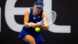 Iga Świątek przegrała finał w Ostrawie (fot. Getty)