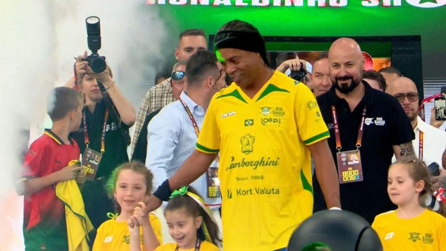 Dziś na Stadionie Śląskim grają gwiazdorskie reprezentacje Polski i Brazylii. Fot. TVP3 Katowice