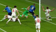 Finał Euro 2021. Gol Bonucciego (fot. Getty)