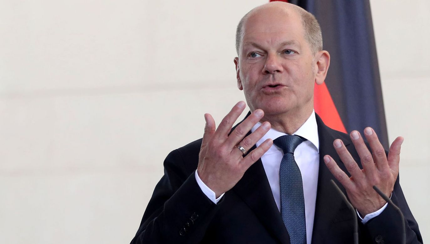 Kanclerz Niemiec Olaf Scholz (fot. Cuneyt Karadag/Anadolu Agency via Getty)