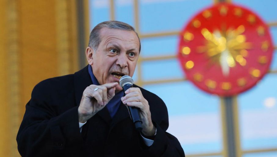 Recep Tayyip Erdogan odwrócił się od demokracji (fot. Elif Sogut/Getty Images)