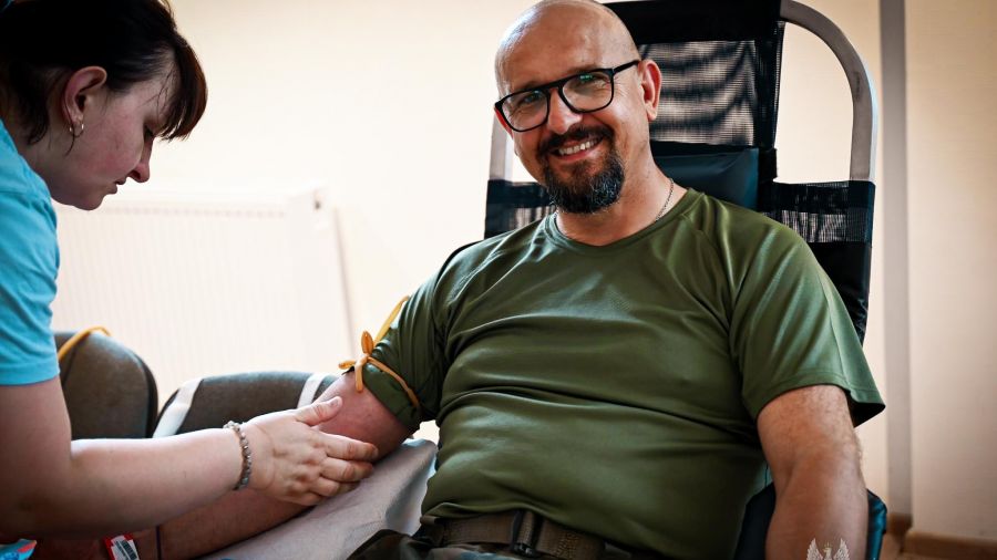 Terytorialsi podzielili się krwią (Fot. 10 ŚBOT) 