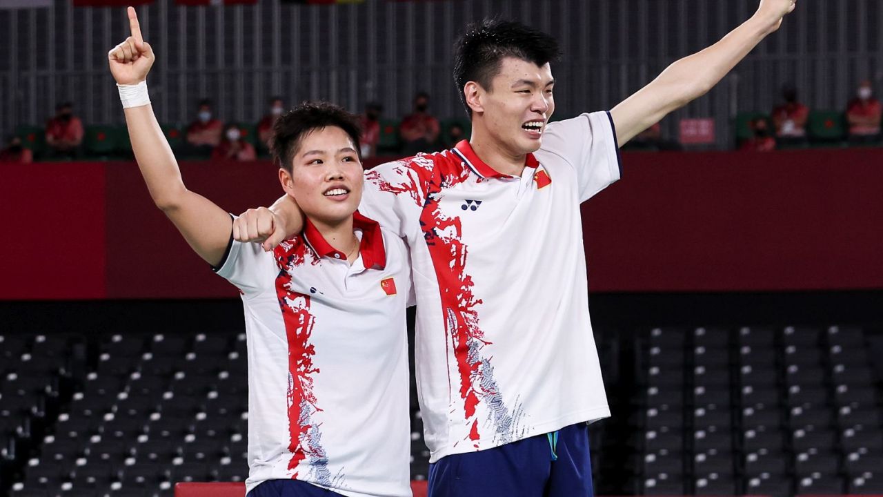 Wang Yi Lyu i Huang Dong Ping (fot. Getty Images)