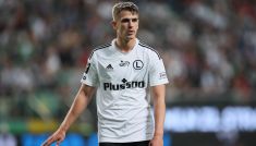 Maik Nawrocki zdobył bramkę w ostatnim meczu Legii Warszawa z Red Bullem Salzburg (fot: PAP)