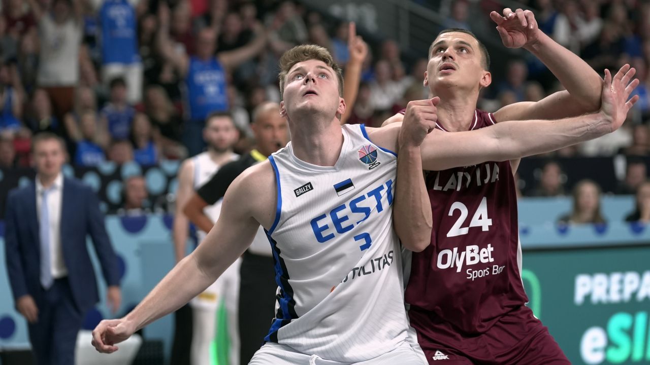 Kadr z meczu Łotwa – Estonia (fot. Getty)