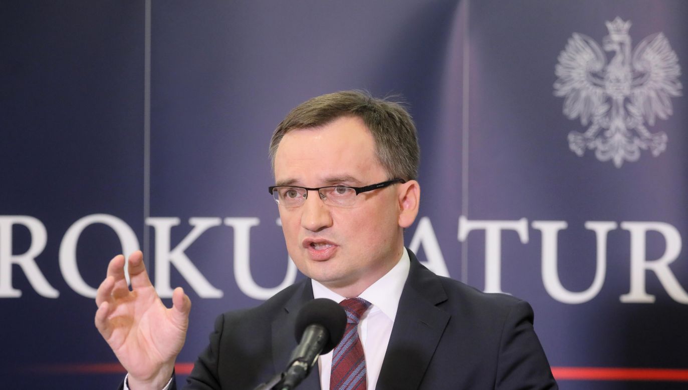 The General Prosecutor Zbigniew Ziobro at a press conference on GetBack case. Photo: PAP/Paweł Supernak