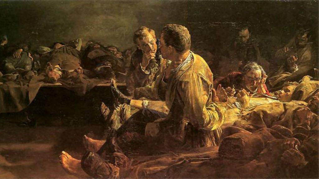 Na obrazie Jacka Malczewskiego mężczyźni zesłani na Syberię (fot. wikimedia/ domena publiczna)