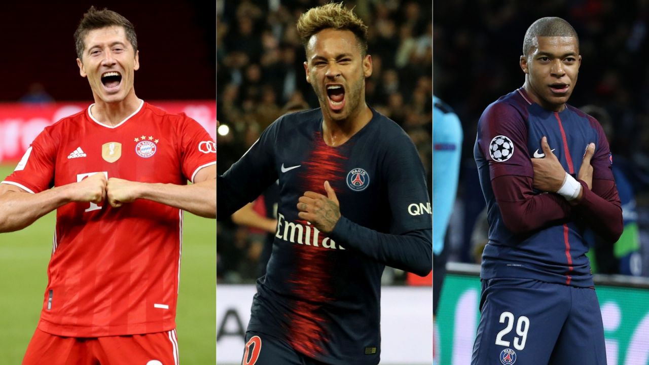 Robert Lewandowski, Neymar i Kylian Mbappe. Kto króluje w ...