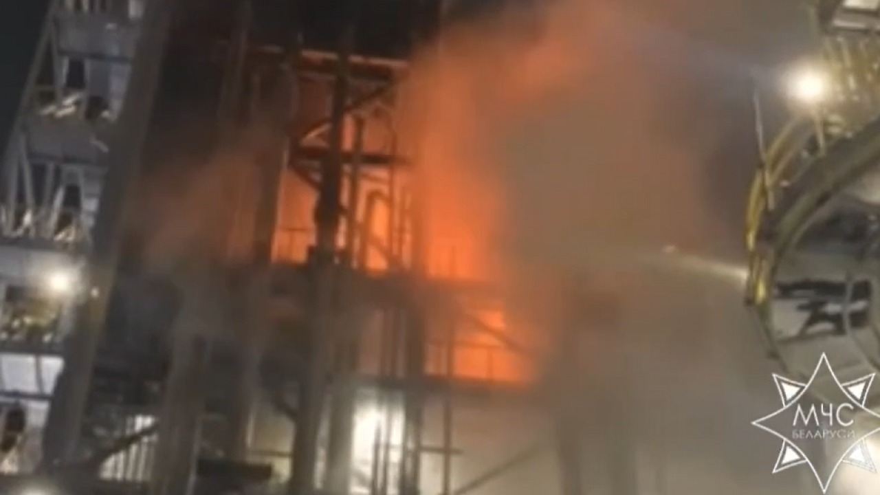 Pożar w białoruskiej rafinerii Naftan