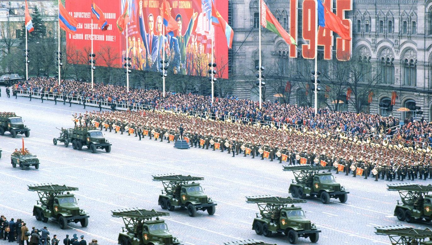 Parada w Moskwie 9 maja (fot. Albert Liberman via Getty Images)