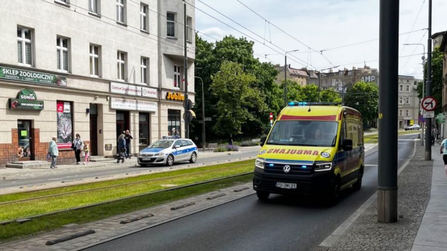 Do wypadku doszło w Poznaniu (fot. TVP3 Poznań/Aleksandra Herudzińska)