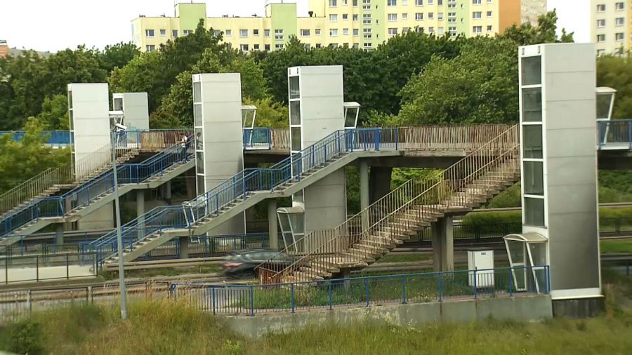 Przebudowa kładki na Zaspie
