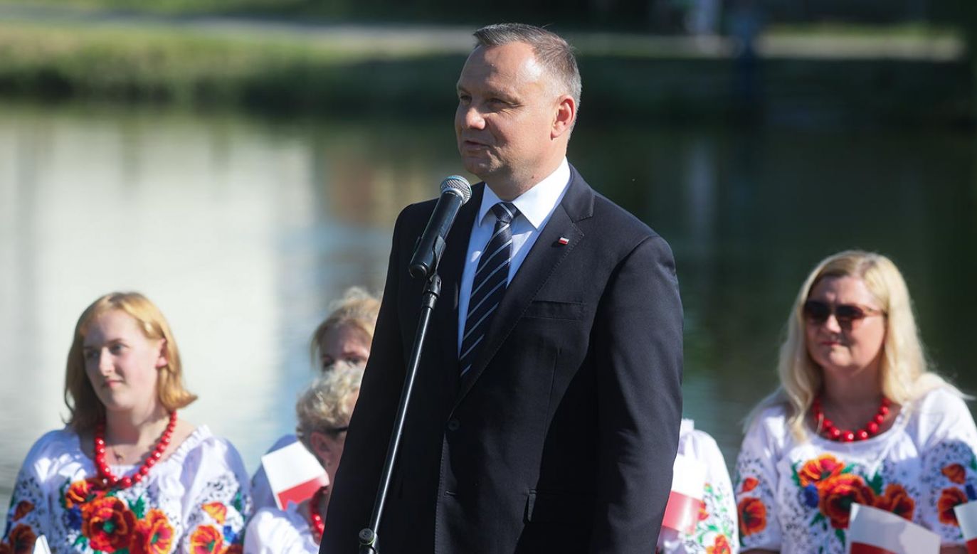 Prezydent Andrzej Duda w Zambrowie (fot. PAP/Artur Reszko)