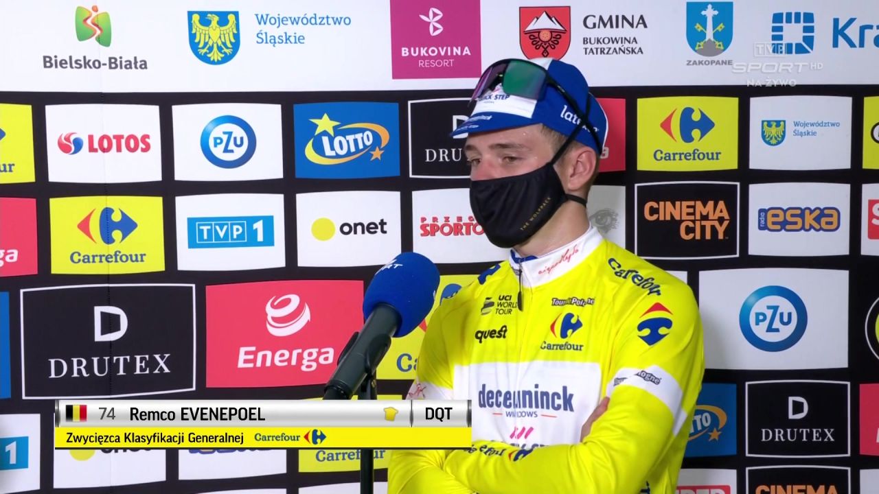 TdP 2020. Remco Evenepoel po triumfie w wyścigu: mam znakomity zespół, który we mnie wierzy i ...