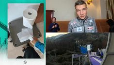 Wiktor Pękala – przedskoczek – pokazał kulisy PŚ w Wiśle (fot. TVP)
