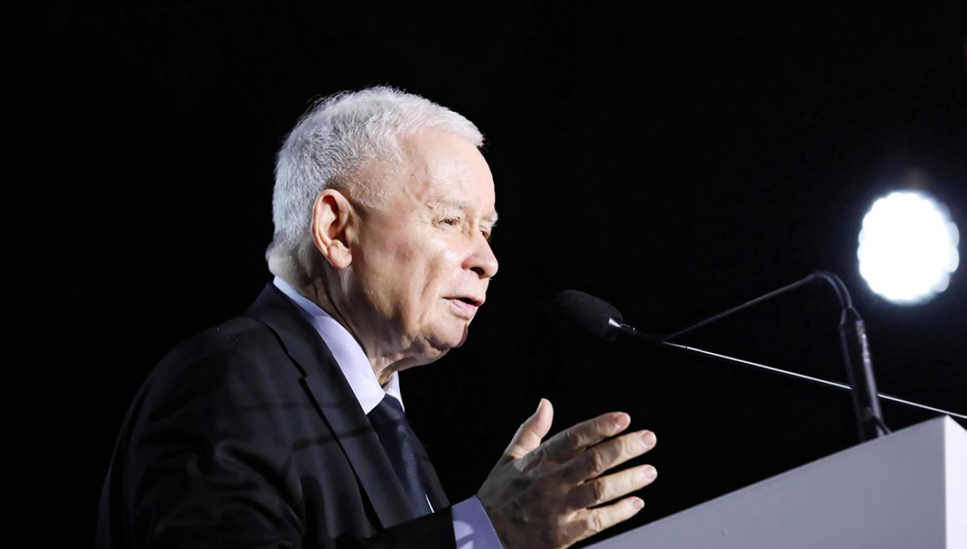 Jarosław Kaczyński: wykonamy swój obowiązek, zwyciężymy dla przyszłości (fot. PAP/Tomasz Gzell)