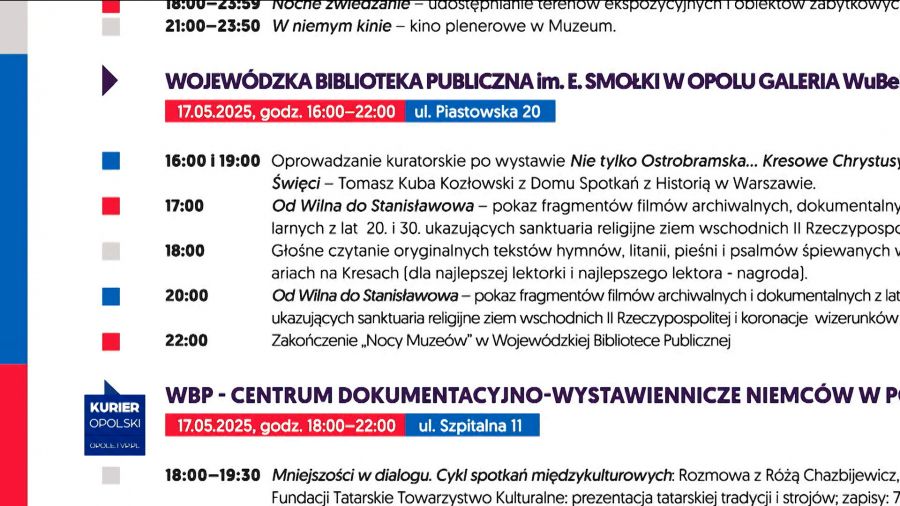 Nadchodzi Noc Muzeów. Opolskie instytucje szykują wiele atrakcji