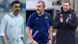 Nenad Bjelica, Marco Giampaolo i Andrij Szewczenko (fot. Getty).