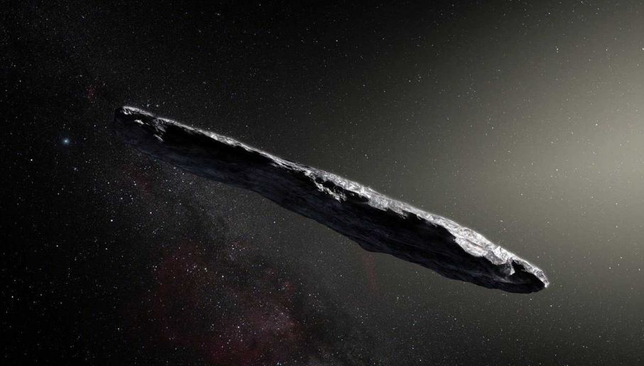 Obiekt nazwany Oumuamua został przysłany przez Obcych? (graf. NASA)