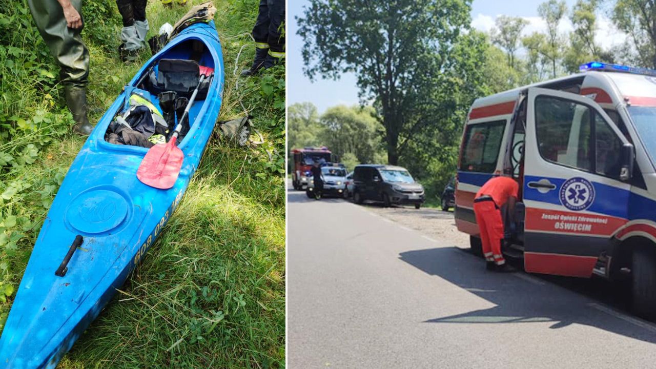 46–latek znajdował się w jednym z trzech kajaków, które się zderzyły (fot. Facebook/OSP Radocza) 46–latek znajdował się w jednym z trzech kajaków, które się zderzyły (fot. Facebook/OSP Radocza)