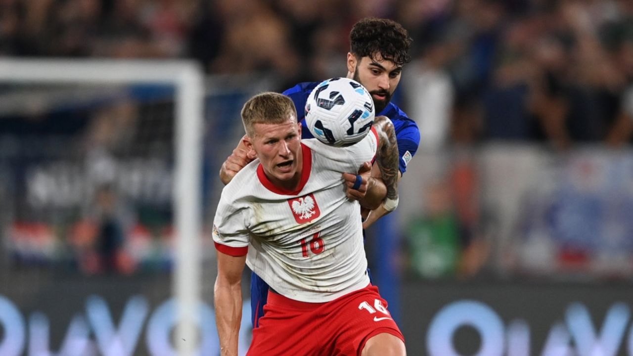 Mateusz Bogusz zadebiutował w reprezentacji Polski w spotkaniu z Chorwacją w Lidze Narodów (fot: PAP)