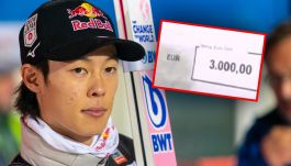 Ryoyu Kobayashi dostał czek na mniejszą kwotę niż regulaminowa (fot. Getty)