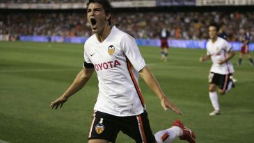 David Villa w barwach Valencii (fot. Getty Images)